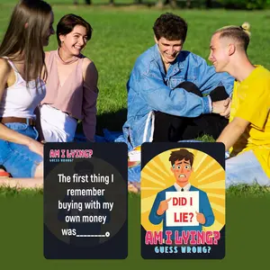 50 Liar Drinking Punishment Cards, Essential Drinking Toy Cards for Friends' Parties, Board Game Cards, Board GameProps, Date Night ldeas