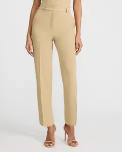 Express Editor Signature Stretch Super High Waisted Straight Ankle Pant