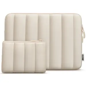 13.5 14 15.6 16 Inch Puffy Laptop Sleeve Case with Accessory Bag, Protective Notebook Sleeve Bag for MacBook Air 13/15, MacBook Pro 13/14/15/16 and 13" 14" 15" 16" HP Dell Asus Acer Laptop