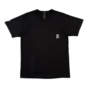 Chrome Hearts Embroidered Chart Logo Pocket Short Sleeve Tee Shirt Black White