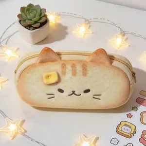 Large Capacity Plush Cat Pencil Case, Cute Creative Stationery Storage Bag, School and Office Supplies, Desktop Accessories, Essential Learning Tool