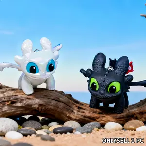 Flying Dragon Trainer Toothless Night Fury Glow-in-the-Dark Keychain with Sound and Light Backpack Accessory, Glow-in-the-Dark Toothless Keychain Cute Bag Charm, Car Key Chain Adorable Mini Figurine, Bag Accessory, Gift