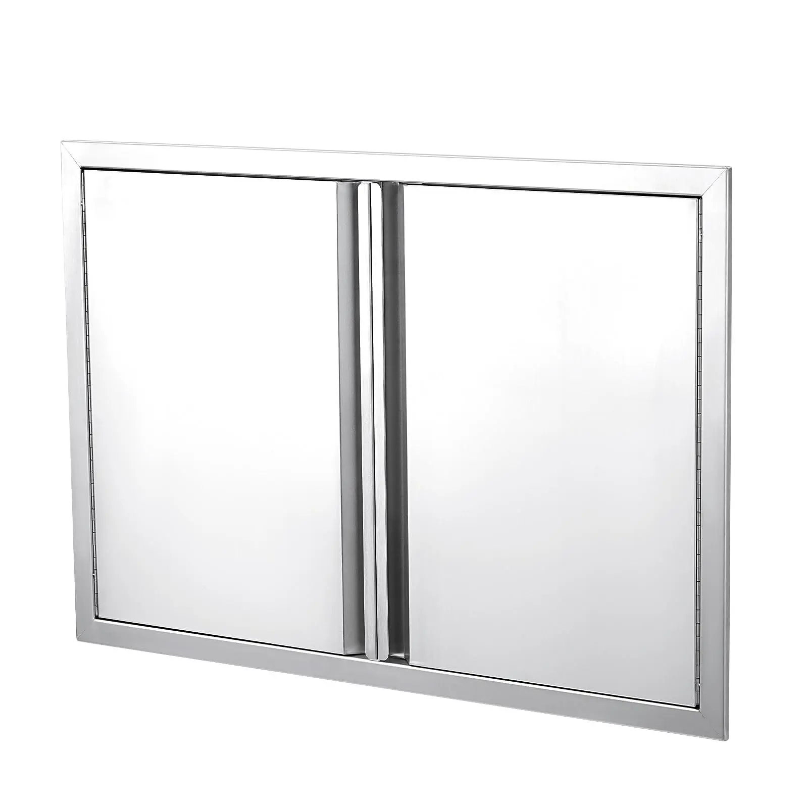 BBQ Access Door,28W x 19 H inch Double Door Indoor&Outdoor Kitchen Door, Brushed Stainless Steel Cabinet Doors,Suitable for Barbecue Islands, Indoor and Outdoor Outdoor Cabinets