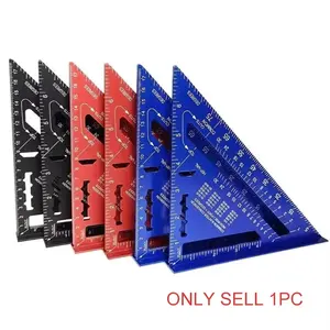 Aluminum Alloy Triangle Ruler, Speed Square Angle Protractor, Hardware Measuring Tool for Woodworking, Carpentry Tool