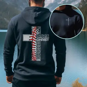 Youth & Adult Christian Baseball Player Hoodie, Motivational Faith Based Sweatshirt, All For God's Glory Bible Verse Tshirt, Hoodie and Sweatshirt