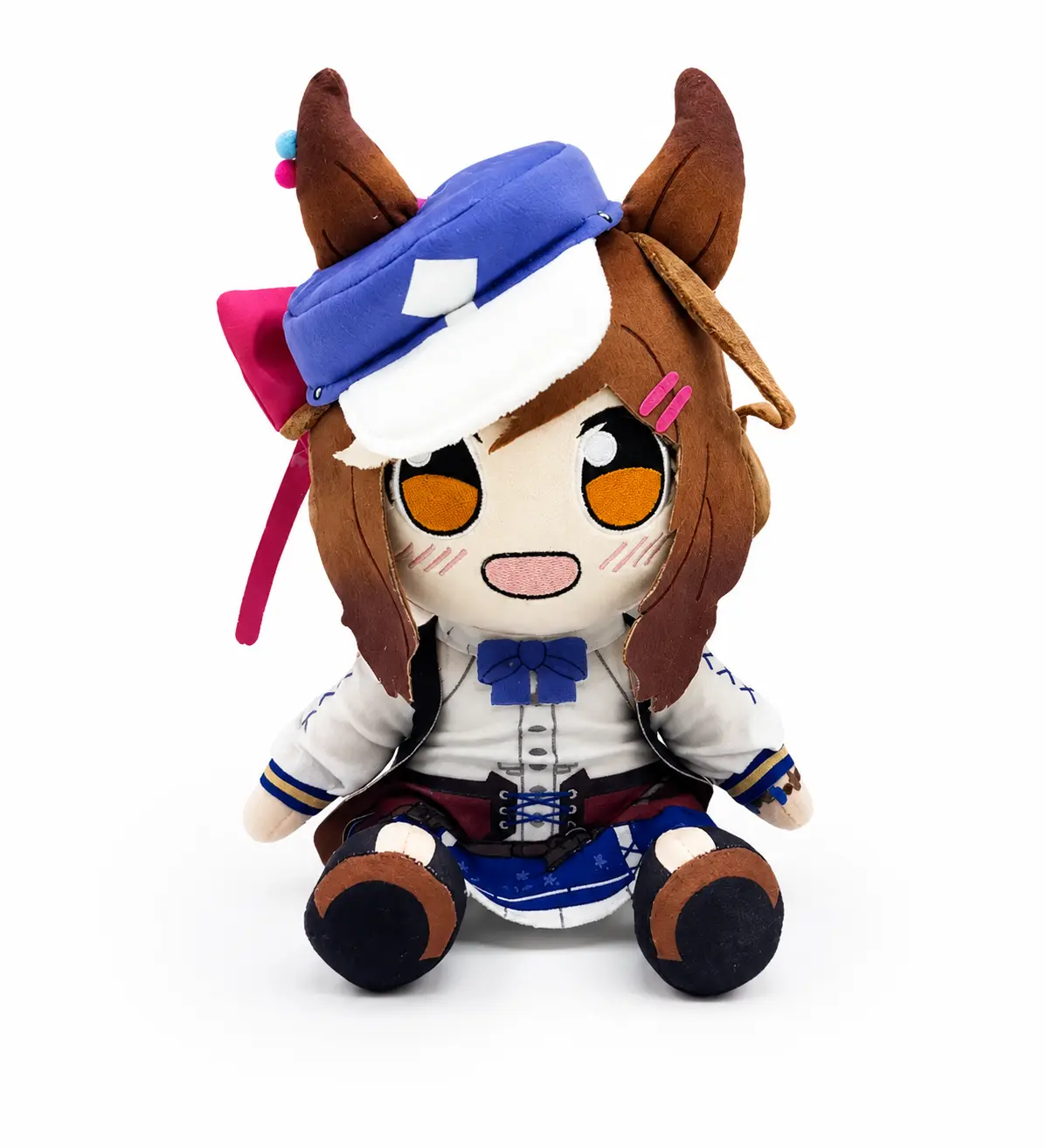 [LARK PINE] MAMBO HACHIMI Uma Musume Matikanetannhauser Plush | 27cm Cute Chibi Sitting Stuffed Toy | Anime Horse Girl Gift sohochic
