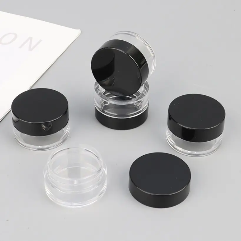 5pcs Mini Compact Dispenser Bottles, Portable Cosmetic Sample Containers, Cream Bottle Face Mask Box, Ideal Travel Packaging, Perfect for On-The-Go Use