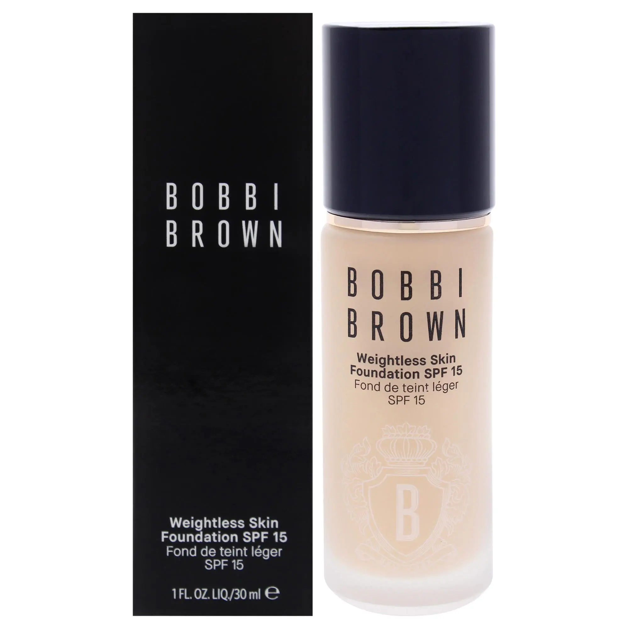 Women's Bobbi Brown Weightless Flawless Blend Foundation - Lightweight, Natural Look Face Base, SPF 15 UV Protection, NW-022 Neutral Warm Ivory, 1 oz (30ml), Daily Apply