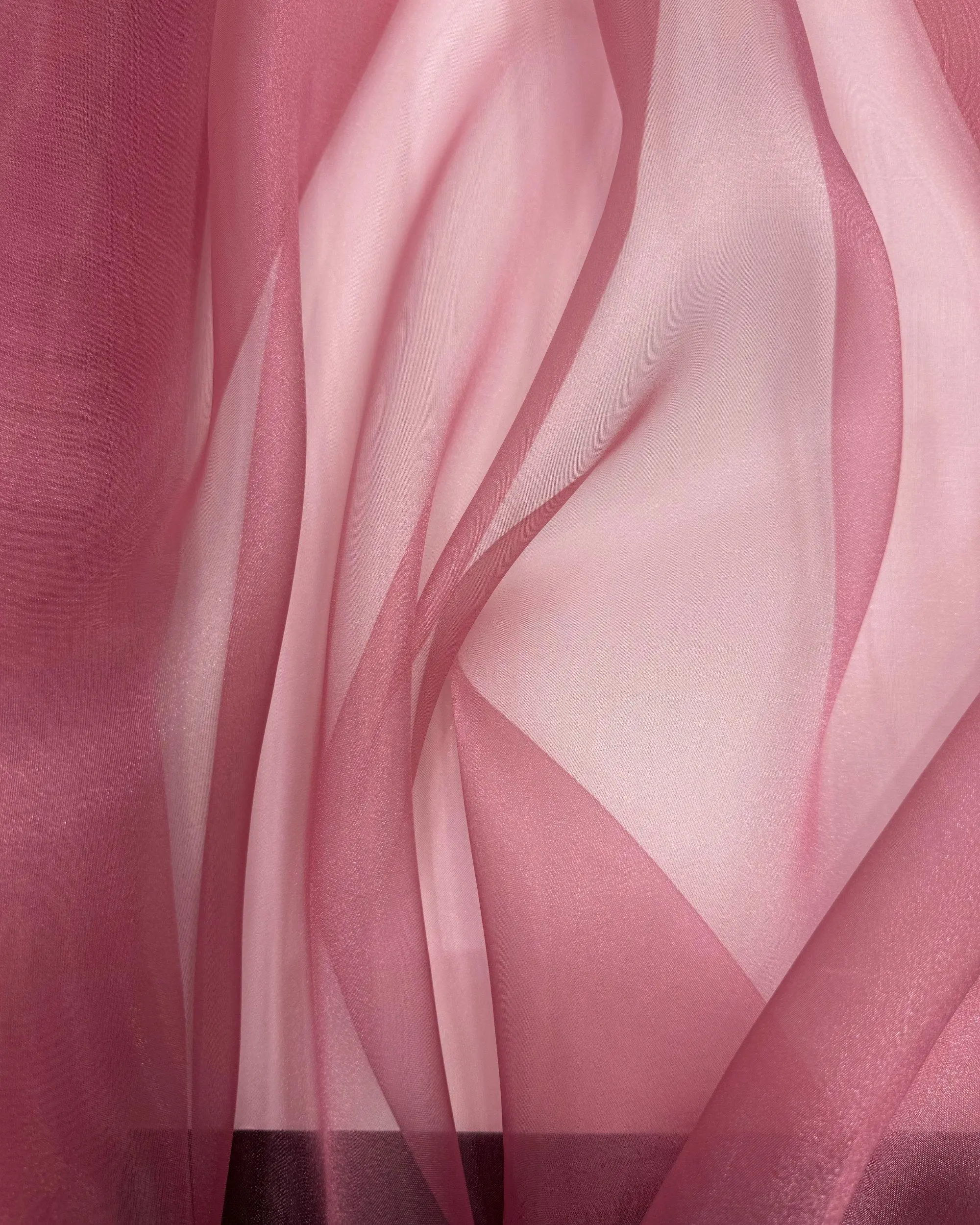Dusty Rose Crystal Organza