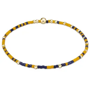 ENEWTON GAMEDAY HOPE UNWRITTEN BRACELET GOLDEN YELLOW - MATTE NAVY