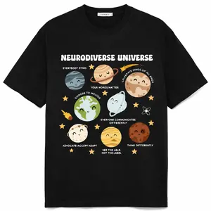 Autism Awareness Comfort Colors Shirt, Neurodiverse Universe Shirt, Sped Teacher Tee, Autism sweatshirt, Space Neurodiversity Shirt