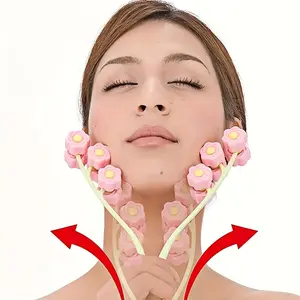 1pc Face Massager, Facial Massage, Flower Type Massage Roller For V Face Pull Tight Firming, Beauty Tool