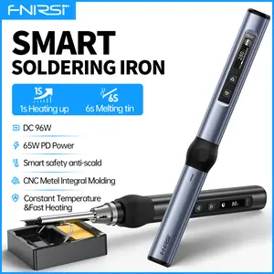 FNIRSI HS-01 65W Smart Electric Soldering Iron Station Kit – PD Fast Heat Adjustable Constant Temperature Portable & Lightweight for Electronics and DIY Repairs
