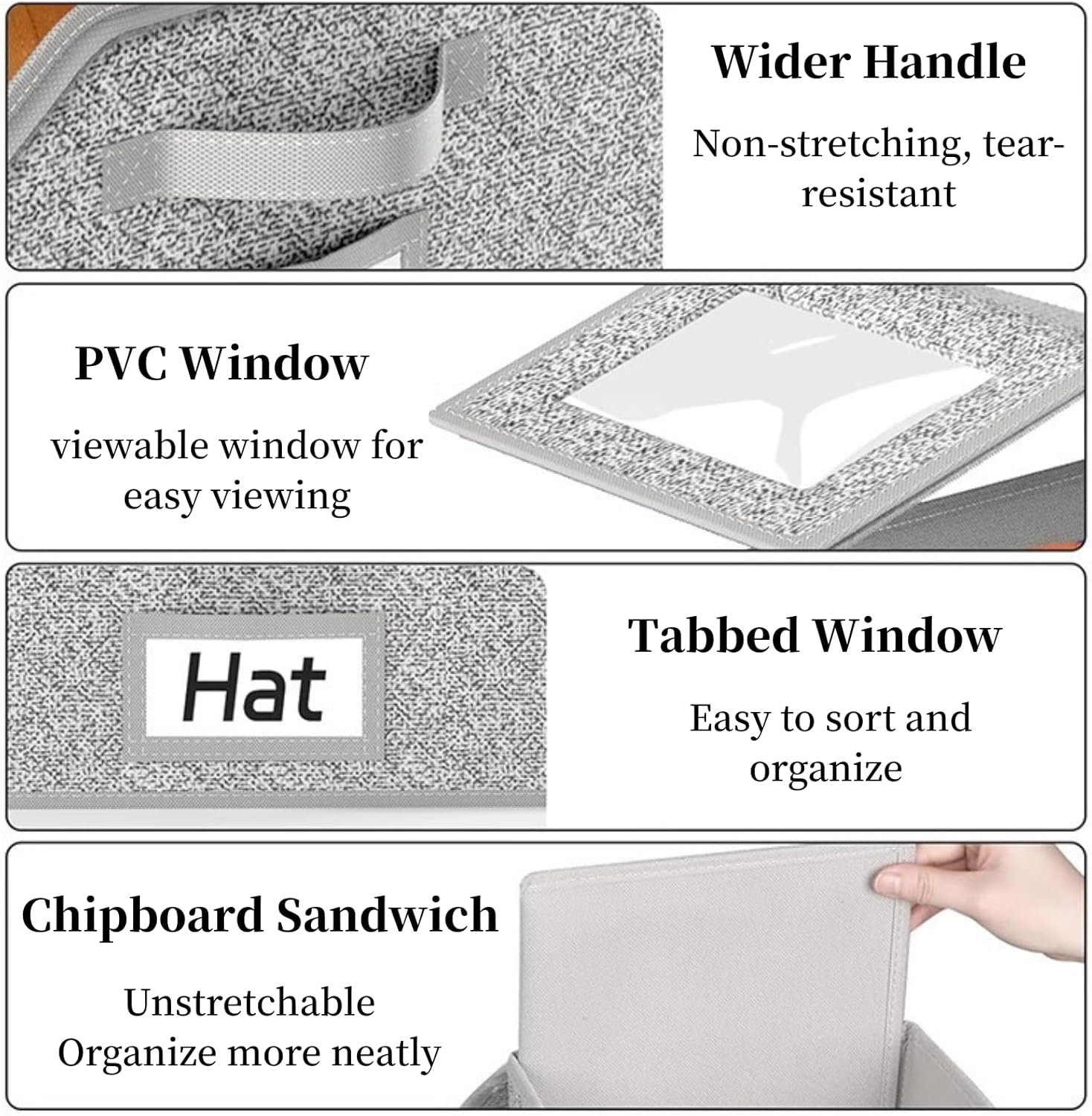 2 Pack Hat Storage Organizer for Baseball Caps – Stackable, Foldable Fabric Boxes with Transparent Lid, Holds Up to 24 Caps, Reinforced Cardboard Base, Dustproof, Easy Access & Portable, Ideal for Home, Dorm, Closet, Bedroom, Shelf, or Travel