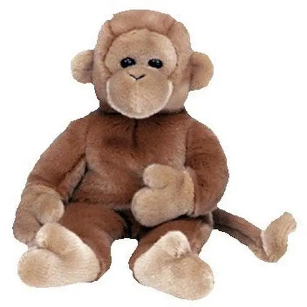 TY Beanie Buddy - BONGO the Monkey (14 inch) - MWMTs