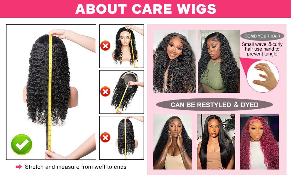 【30 Inch $79.9】HaloQueen 30 Inch 13x6 Deep Wave Lace Front Wigs Human Hair Hd Deep Curly Lace Frontal Human Hair Wigs for Women Curly Lace Front Wig Pre Plucked with Baby Hair