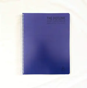 The Dotline Notebook - BLUEBERRY Blue - Dot lined notebook for text and art