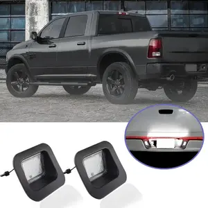 🔥Ram/Dodge Ram Owners! 2Pcs LED License Plate Light Fits 2003-2020 1500/2500/3500 ✅ FCC Certified ✅ 5-Min Plug & Play ✅ 6500K Super Bright! 12-24V Wide Voltage - Truck Lighting Upgrade! Led Car Lights