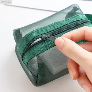 6-Pack Minimalist Transparent Mesh Coin Bags – Portable Mini Zipper Pouches for Change, Cards & Keys – Lightweight, Compact, Durable Travel-Friendly Bags for Daily Use, Shopping, Gym, School, or Going Out