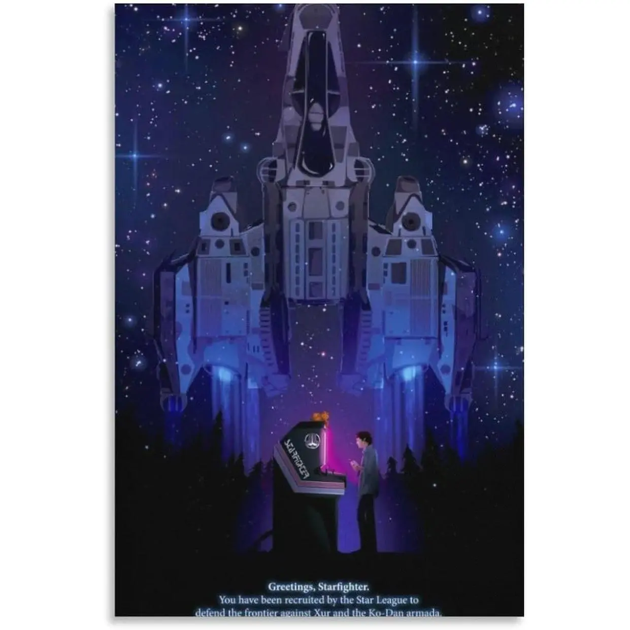 The Last Starfighter 80s Movie Poster (3) Painting On Canvas Wall Art Poster Scroll Picture Print Living Room Walls Decor Home Posters