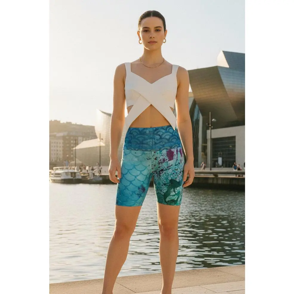 Mermaid High Waist Shorts
