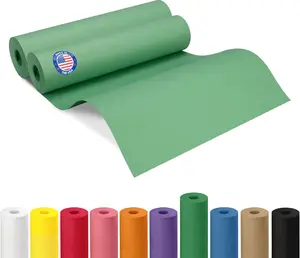 12" x 1200" (100 ft) Green Kraft Paper Roll, Pack of 2 - USA-Made Quality Craft Paper for Gift Wrapping, Kids' Arts & Crafts, School Projects - 100% Recycled, 50 lb Natural Material by IDL Packaging