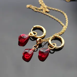 Pomegranate jewelry set