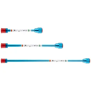 3 Pack （bule）Airless Sprayer Gun Tip Extension with Red Guard, Airless Paint Spray Extension Pole Rod (20CM / 30CM / 50CM)（7.8inch / 11.8inch / 19.7inch）