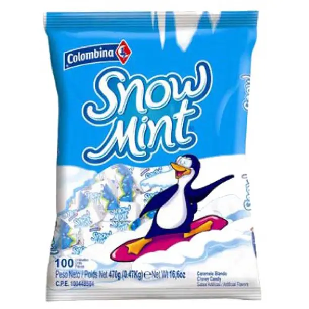 Colombina Snow Mint - Choose One Time - Caramel Candy Blend - Net Weight 16.6 oz - Product of Colombia