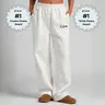 Comfrt | Minimalist Straight Leg Sweatpants | Casual Comfy Athleisure Bottoms Athletic Stretchy Material