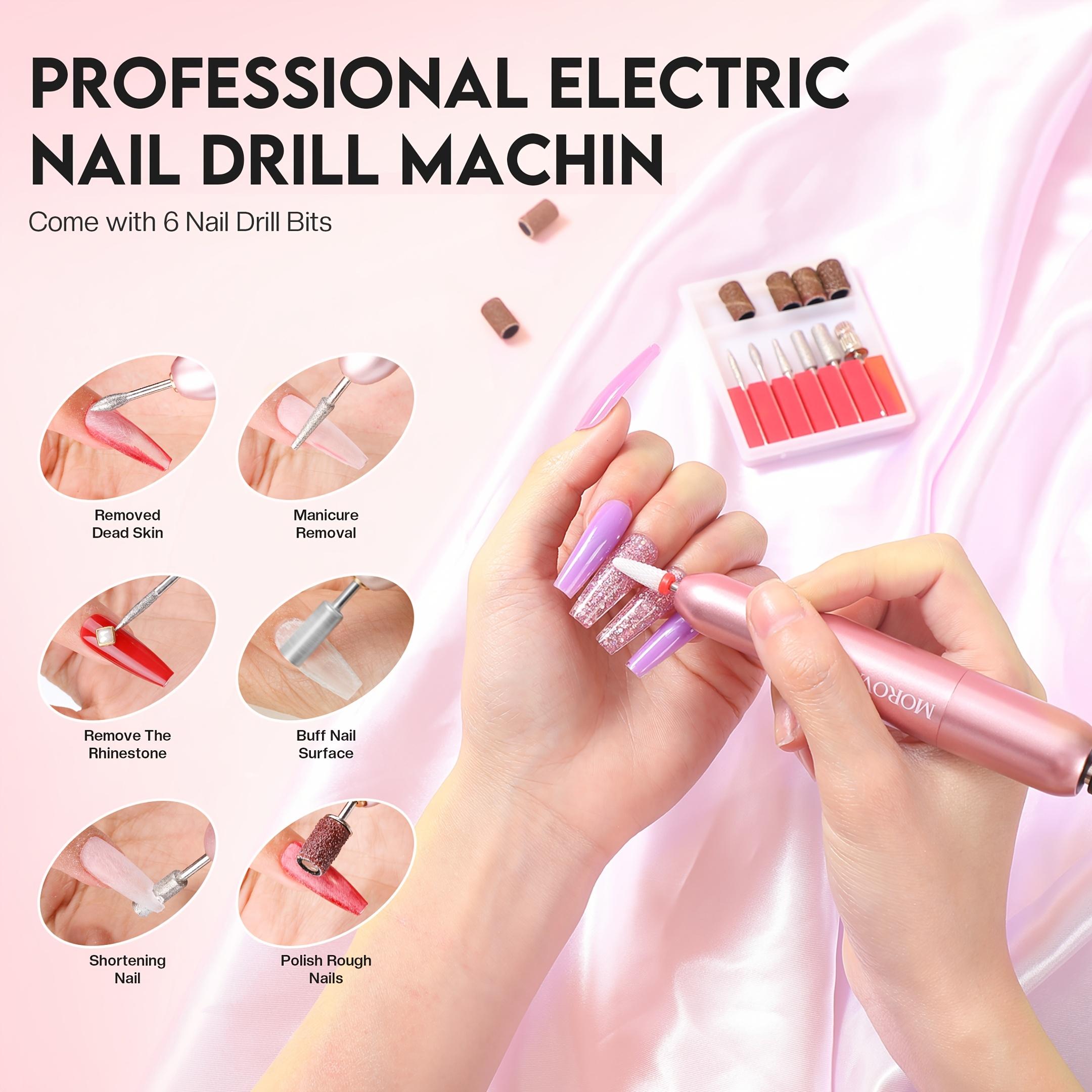 MOROVAN Poly Nail Gel & Glitter Powder Kit: Professional Nail Extension Set with Curing Lamp for Beginners and Artists