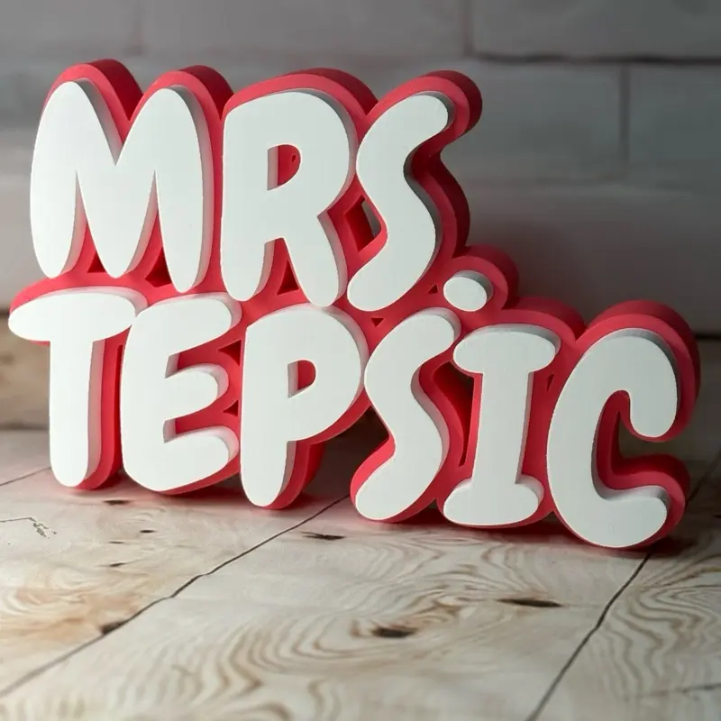 Custom Teacher Name Sign Classroom Decor Personalized Desk Nameplate Back to School Gift for Teacher Elementry school teacher gift Custom Plaque Signage