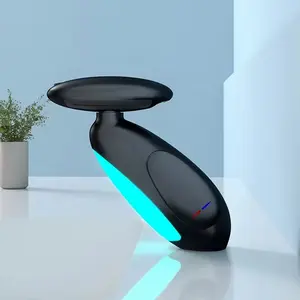 Single Handle Basin Faucet Low Profile Luxury 360 Degree Rotating Hydroelectric Temperature Control Four Modes Output