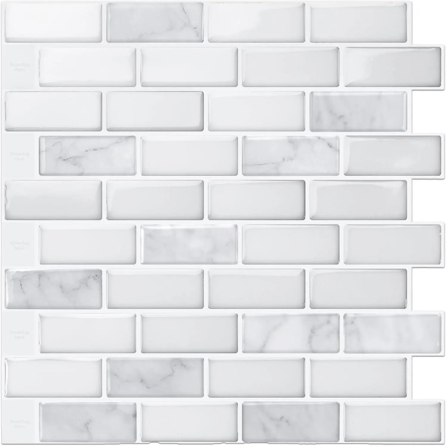 Brick White Marble