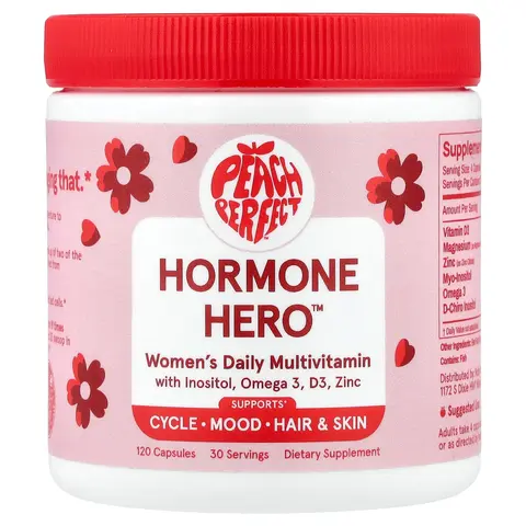 Peach Perfect Hormone Hero™, Women's Daily Multivitamin, 120 Capsules