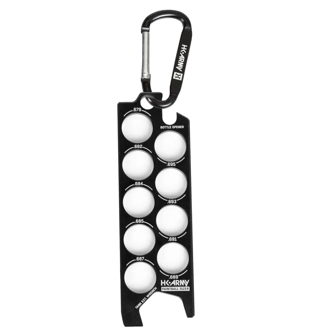 Paintball Sizer Guide - Black