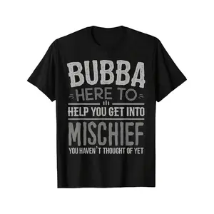 [100% Cotton] 100% CottonMens Bubba Tshirts From Grandchildren for Men Fathers Day Bubba TShirt