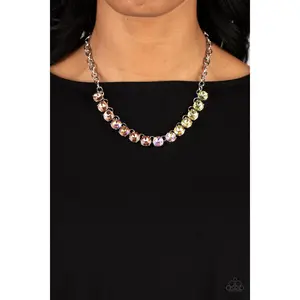 Rainbow Resplendence - Necklace Orange