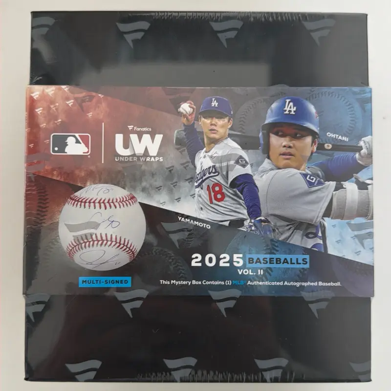 2025 Fanatics Under Wraps baseballs Vol 2 - One authenticated autograph baseball - multi designed baseball as possible