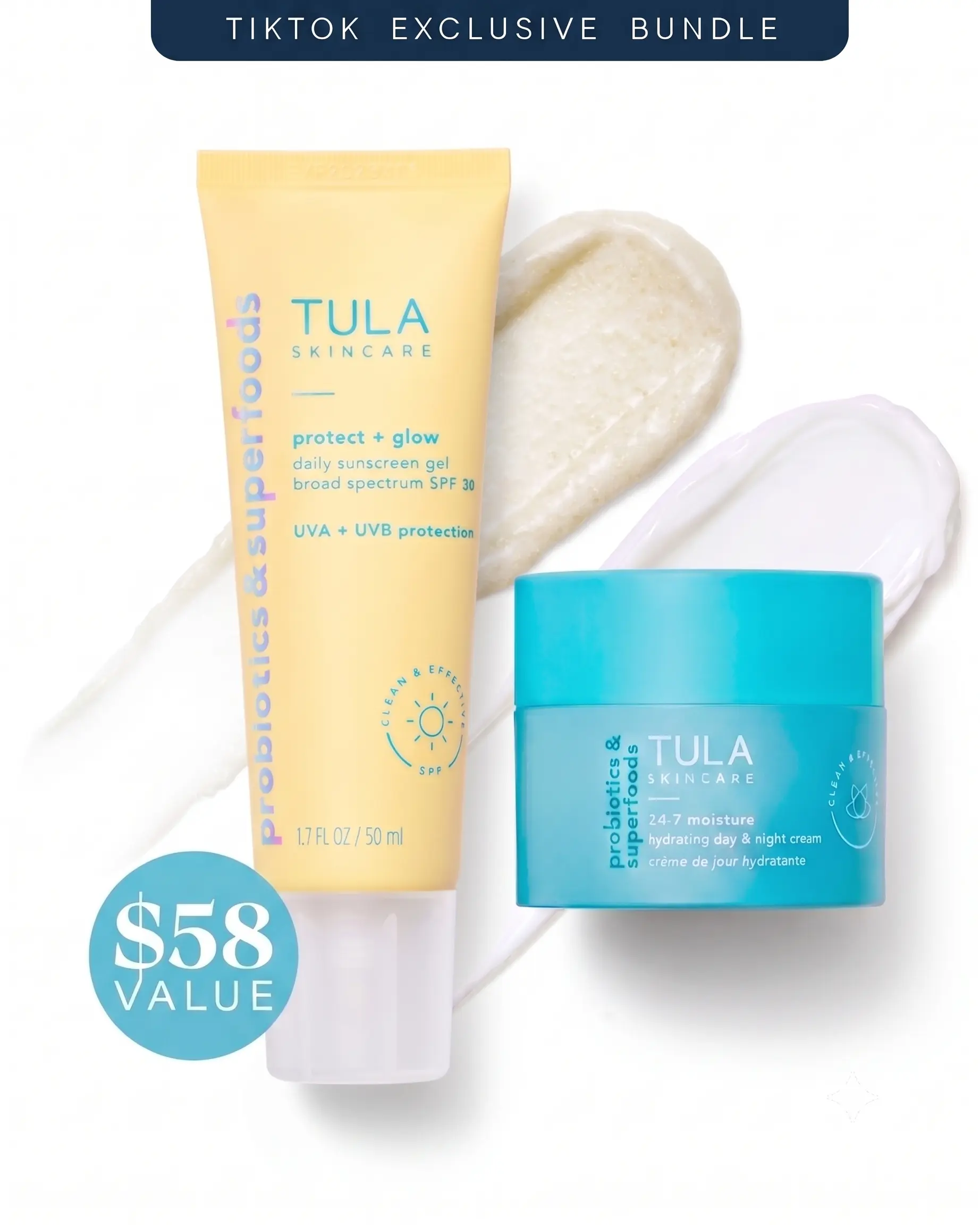 TULA Protect + Glow SPF 30 & 24/7 Moisture Mini Bundle