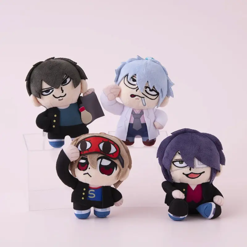 Gintama 3-Year Z-Class Cotton Doll Set - Sakata Gintoki (Ginpachi Sensei) & Sougo Okita Plush Doll Keychain Pendant Gift