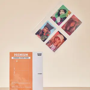 Standard A5 Clear Binder Pages Refill, Thick 100 Microns, 7 Hole Premium Pages (Pack of 10)