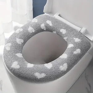 Cozy Knit Toilet Seat Cover - Warm, Elastic, and Washable for All Seasons - Perfect Christmas Decor