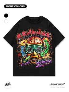 Stylish Loose Fit Short Sleeve Top, Breathable Graphic Design, Ideal for Casual Wear, Unisex Fashion Statement Piece