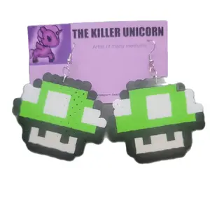 mushroom earrings