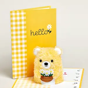 Daisy Greetings Plushpop Card