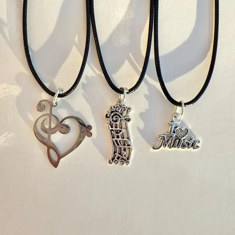 Music Charm Necklaces
