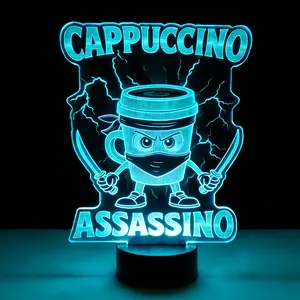 ASSINO 3D Illusion Lamp with Remote & Smart Touch, Colors Dimmable Bedroom Decorations, Kids Teens Birthday Gift
