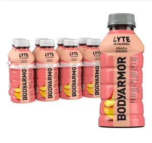 BODYARMOR LYTE Sports Drink Low-Calorie Sports Beverage, Peach Mango, Coconut Water Hydration, Natural Flavors With Vitamins, Potassium-Packed Electrolytes, Perfect For Athletes, 12 Fl Oz (Pack of 8)