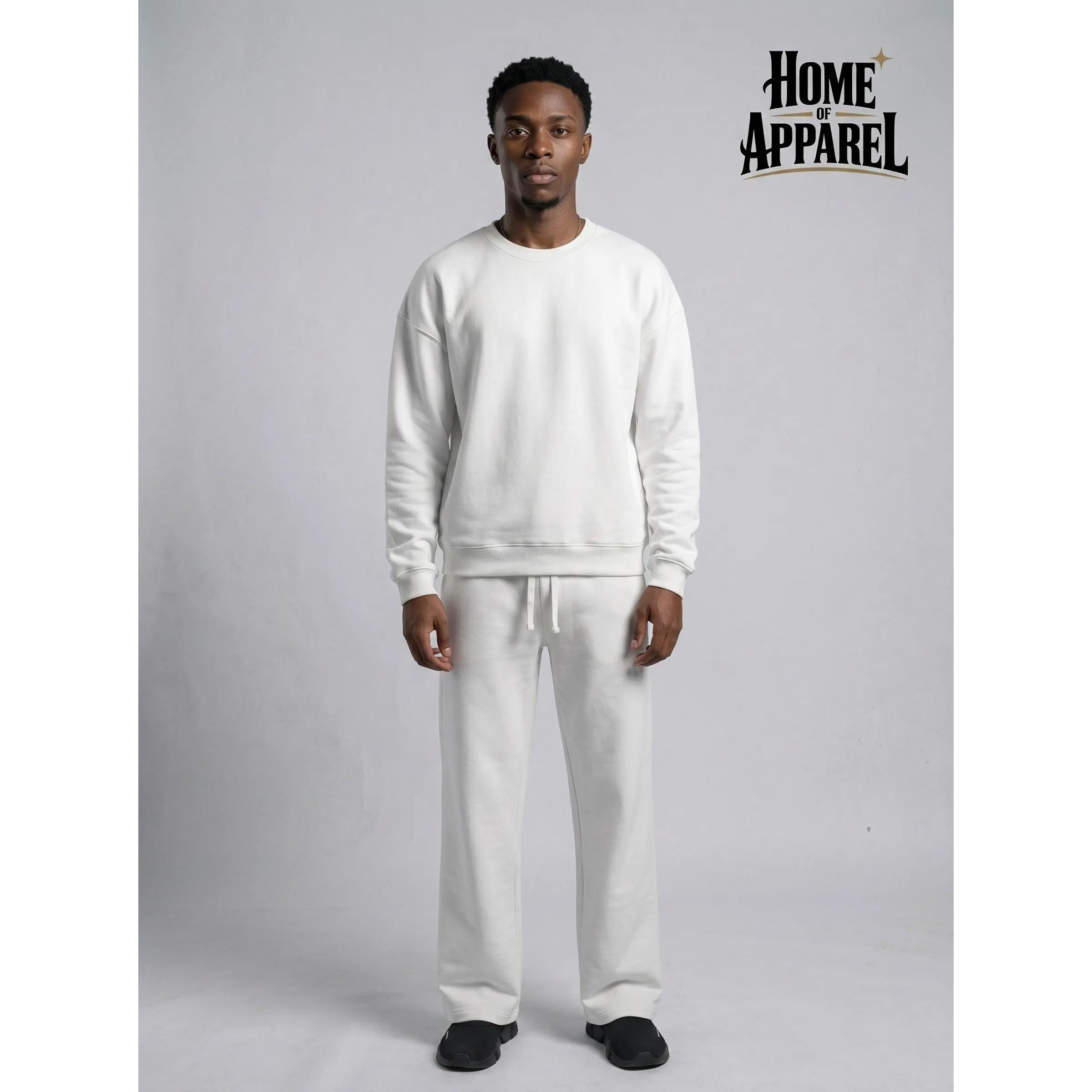 400 GSM White Oversized Cotton Terry Sweatsuit